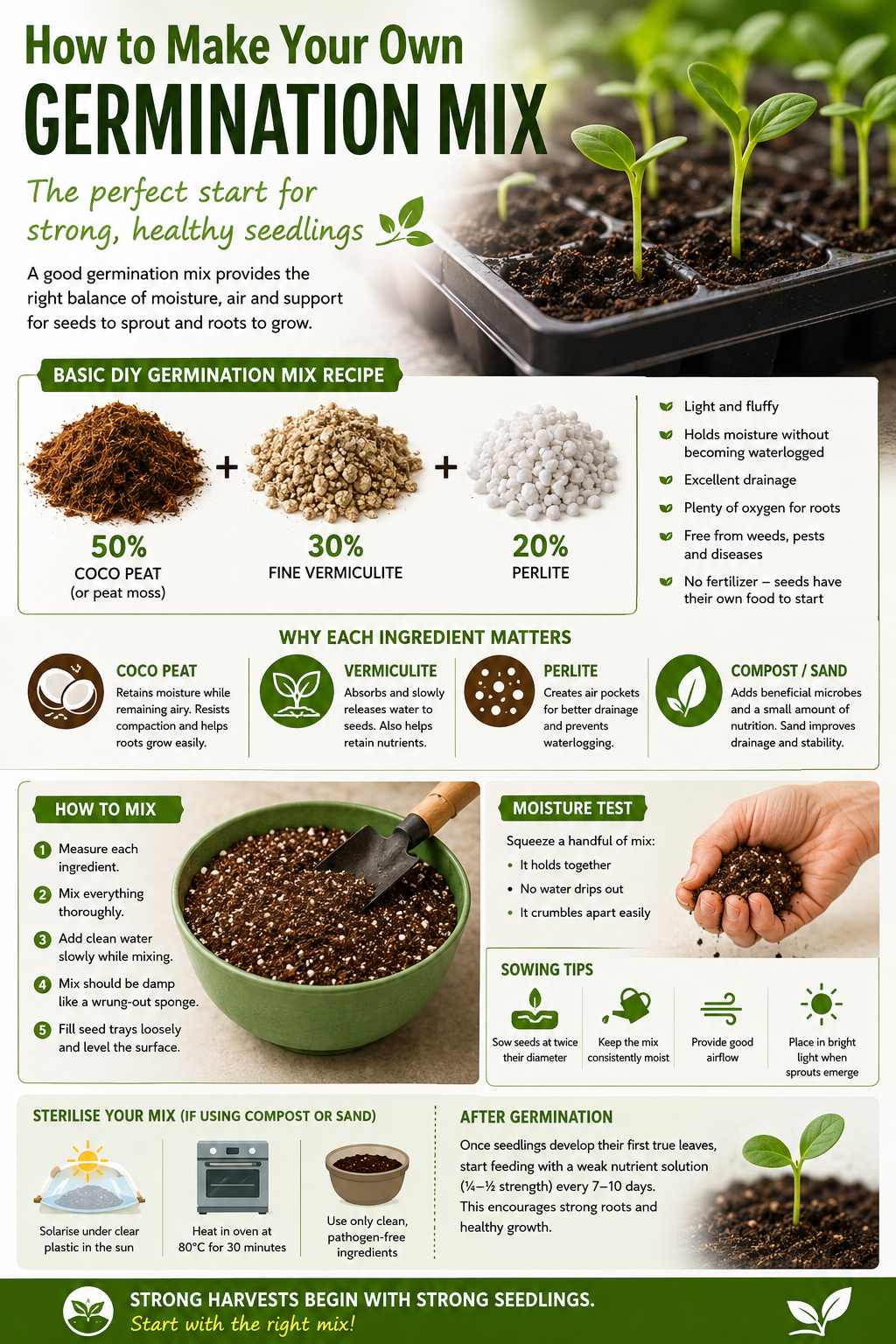 How to Make Your Own Germination Mix for Strong, Healthy Seedlings